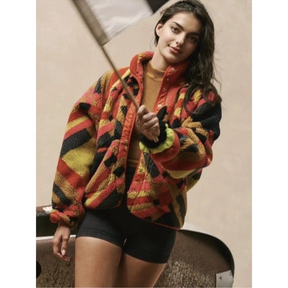 Free People Multicolor Plaid Jacket